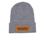 Leather Patch Beanie