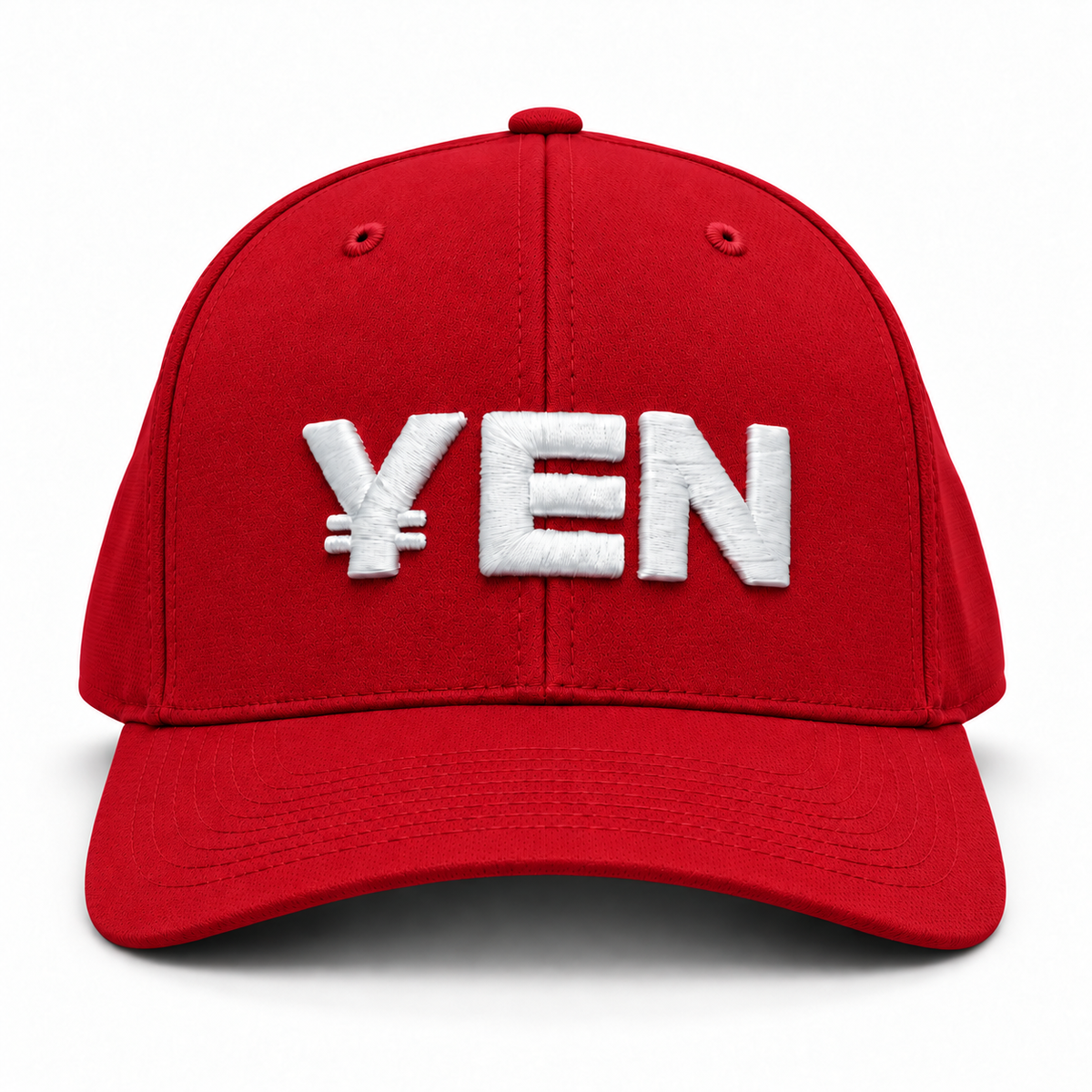 ¥EN Performance Snapback Hat – Red